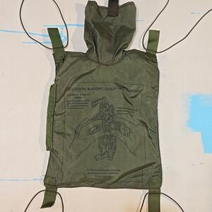 Vintage US Military 5 Quart Flotation Bladder Collapsible‎ Canteen Textile 1968
